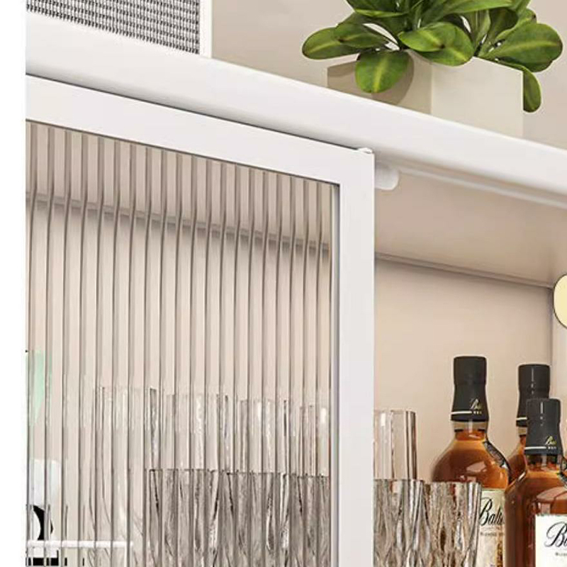 Modern Steel Sideboard Standard-Sized Open Storage Non-Adjustable Shelves - image 10