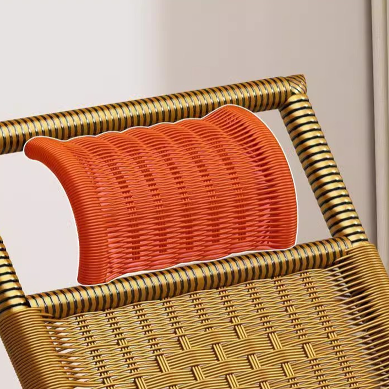 Craftsman Cane Porch Rocker with Round Arm - image 13