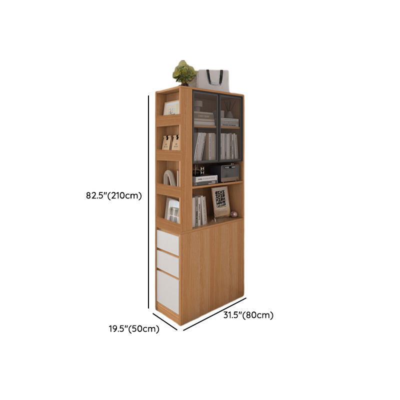 Modern Simple Style Rectangular Decorative Cabinet with 4 Exterior Shelves, Lumber Countertop in Wood Color, Soft Close Drawer, and Stain Resistant - image 20