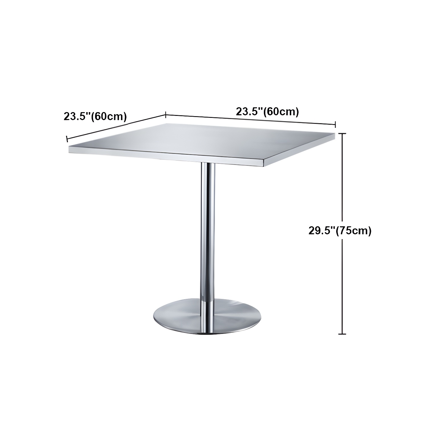 Industrial Style Dining Site Table Stainless Steel Dining Room Collection - image 22