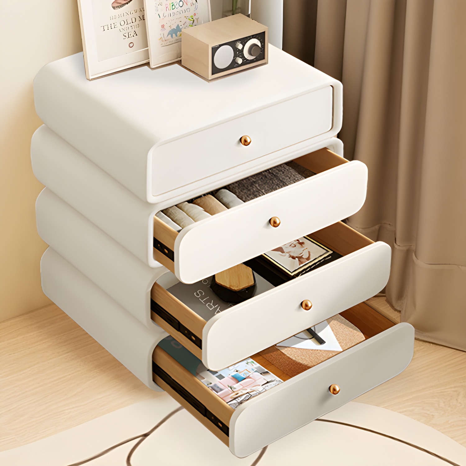 Modern Light Wood Dressers with Solid Wood Construction and Soft-Close Drawers - image 15
