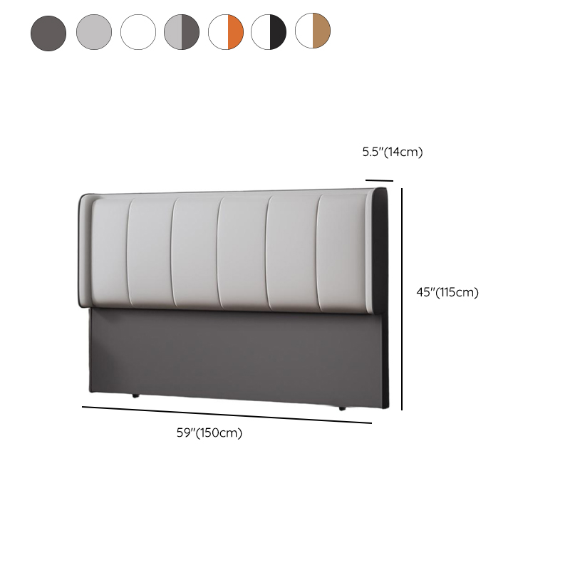 Modish Style Panel Headboard with No Distressing in Pine Wood, Rectangle Shape for Full/Queen Bed, Featuring Sponge Upholstery Fill and Standard Height - image 14