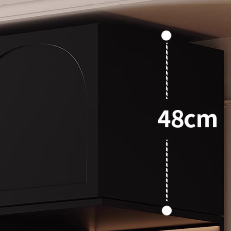 Modern Lumber Independent Wardrobe Armoire with Soft Close Drawer, Soft Close Door, and Interior Shelves - image 5