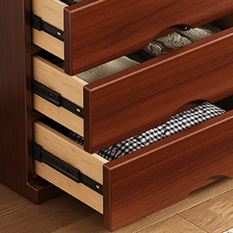 Simple Raw Wood Double Dresser with Multiple Drawer Configurations - Horizontal/Vertical - image 7