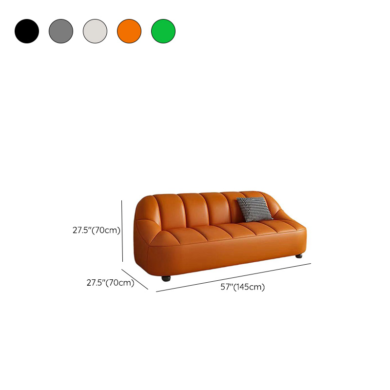 Tear Resistant Sofa Couch/Loveseat in PU Material with Black/Grey/Ivory Upholstery and 1 Pillow - image 14