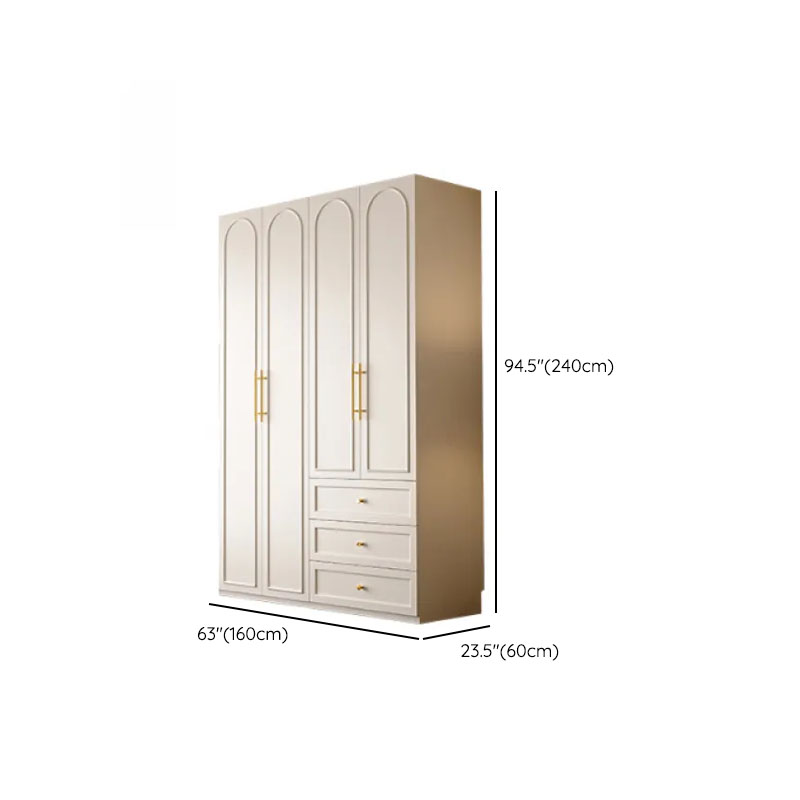 Chalk Modern Wooden Standalone Almirah with 3-Drawer/6-Drawer, Soft Close Door, and Interior Shelves - image 13