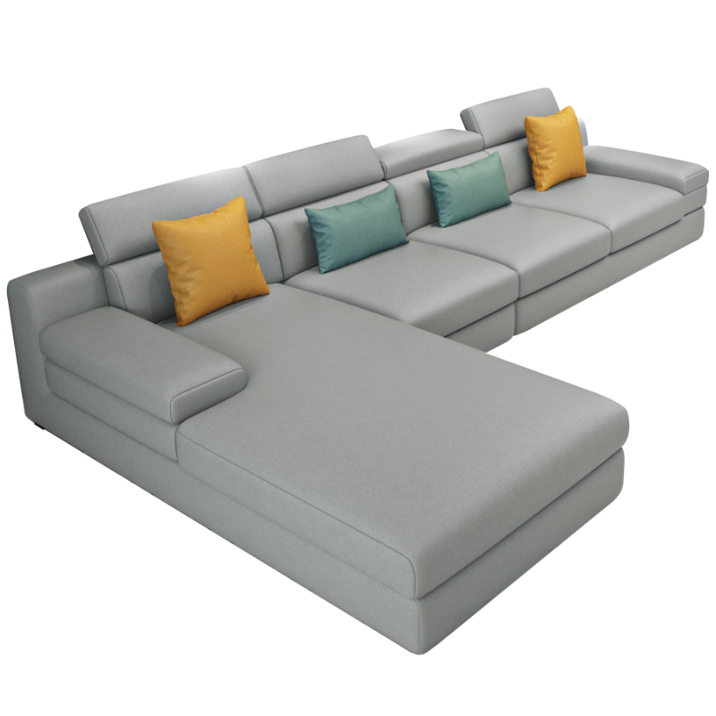 L-Shape Sofa Chaise with Left Hand Facing Orientation, Standard Foam Seat, Adjustable Headrest, and Concealed Support - image 10