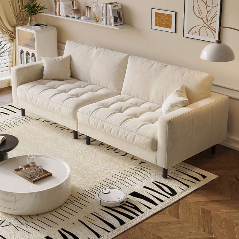 Tear Resistant Standard Sofa with Pu Upholstery in Grey/Light Green/Auburn - image 12