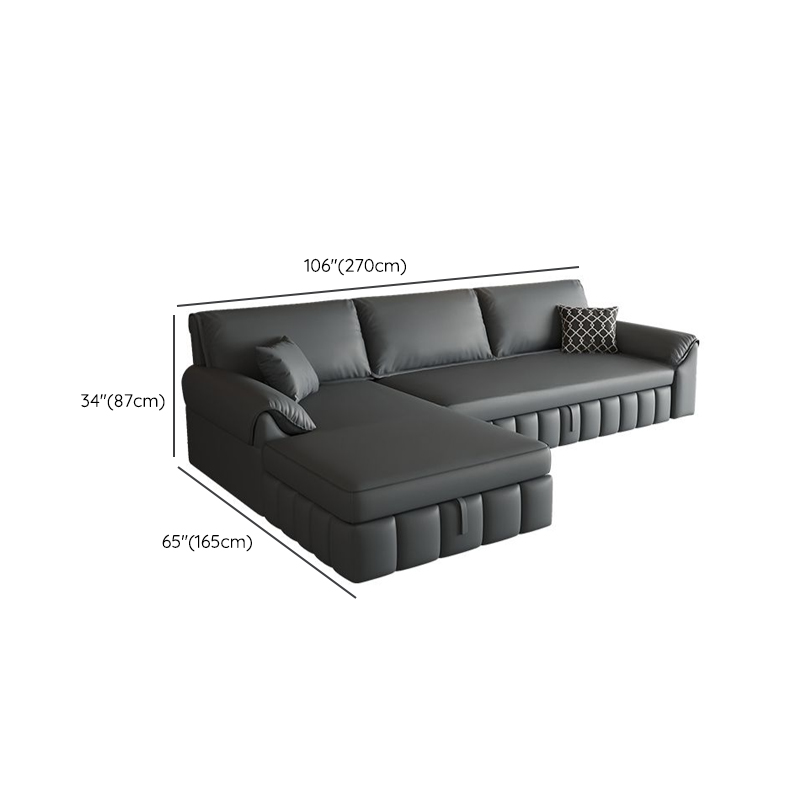 L-Shape/Straight Left Hand Facing/Horizontal Sofa Recliner/Convertible Sofa with Under-seat-storage - image 14