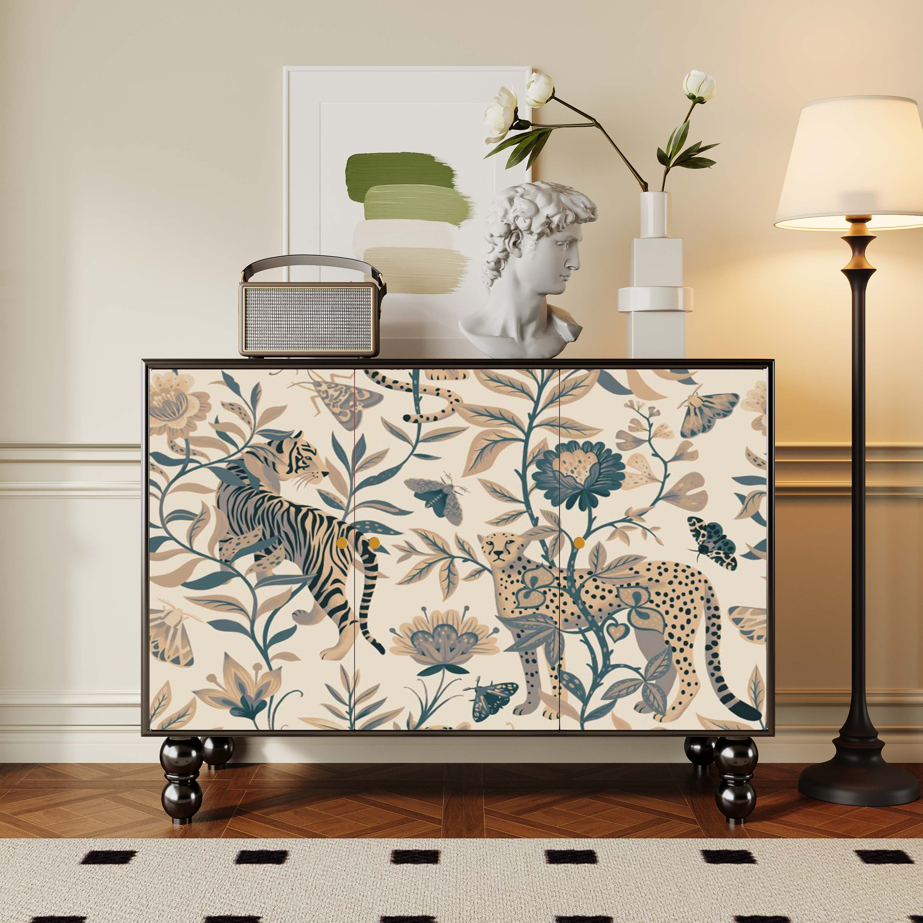 Parlor Detached Sideboard with Six Internal Shelves and Benchtop - image 25