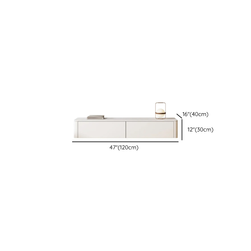 Ivory Rectangular Wall-supported TV Stand with 6 Drawers/5 Drawers - image 33