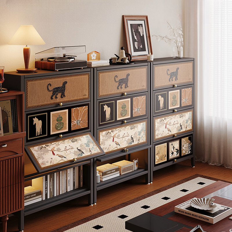 Detached Accent Cabinet with Damp-proof Steel Countertop