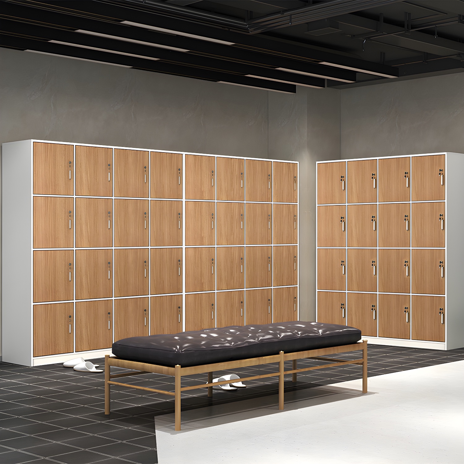 Manufactured Wood Storage Cabinet Contemporary Indoor Cabinet with Hinged Door