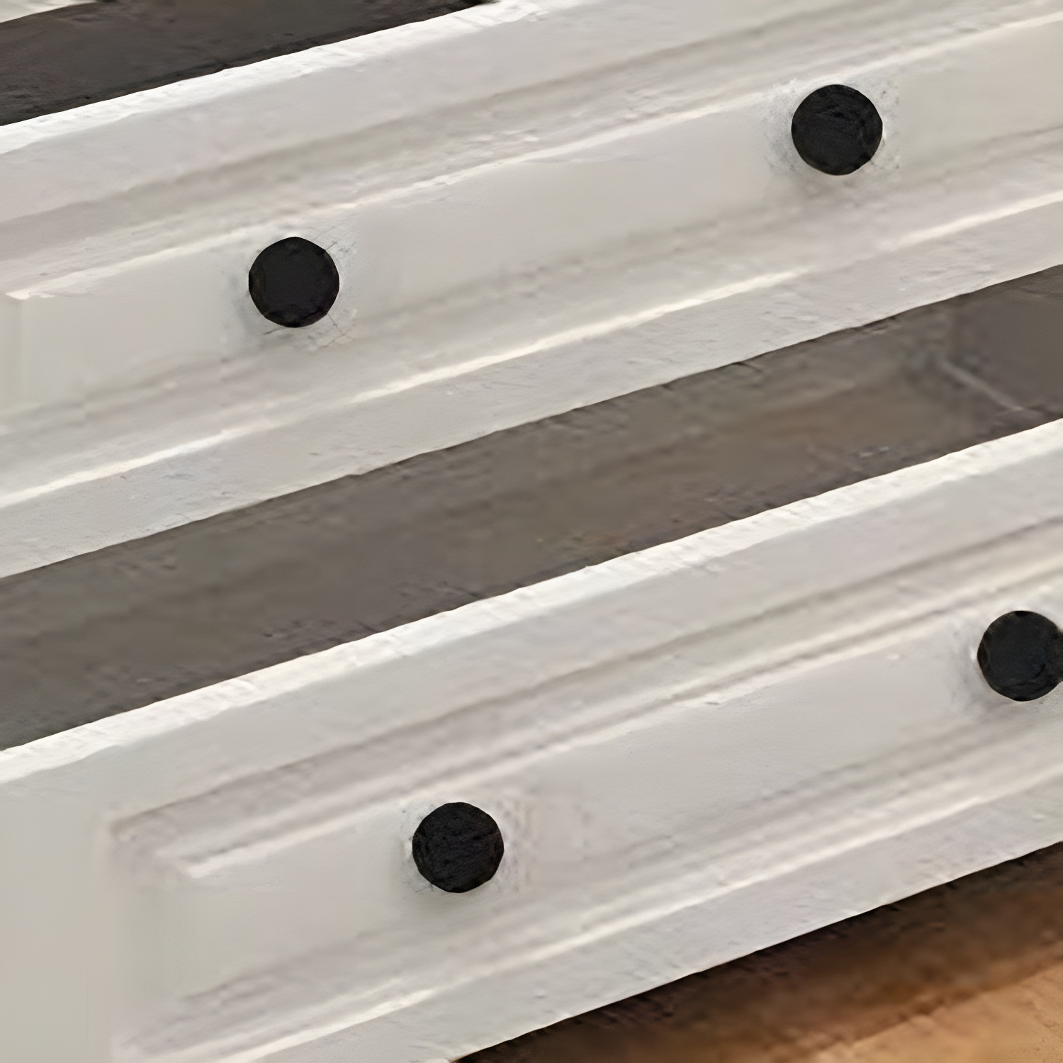 Engineered Wood Armoire Glam White Wardrobe Cabinet with 2 Drawers - image 6