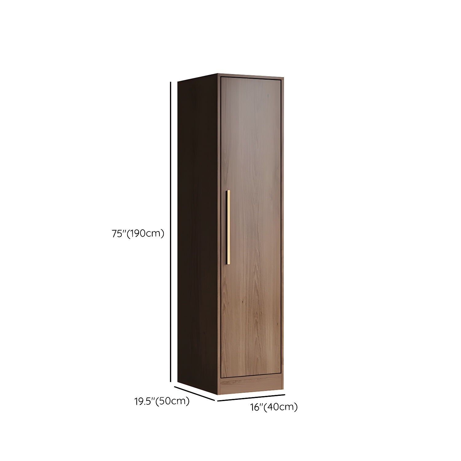 Wood Grain Design Armoires & Wardrobes with Soft Close Door and Storage Space - image 12