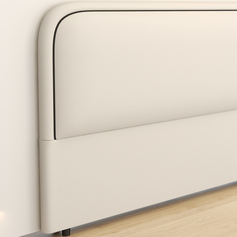 Modish No Distressing Timber Panel Headboard with Arched Shape for King/Queen/Full Bed, Featuring Sponge Fill and Standard Height - image 14