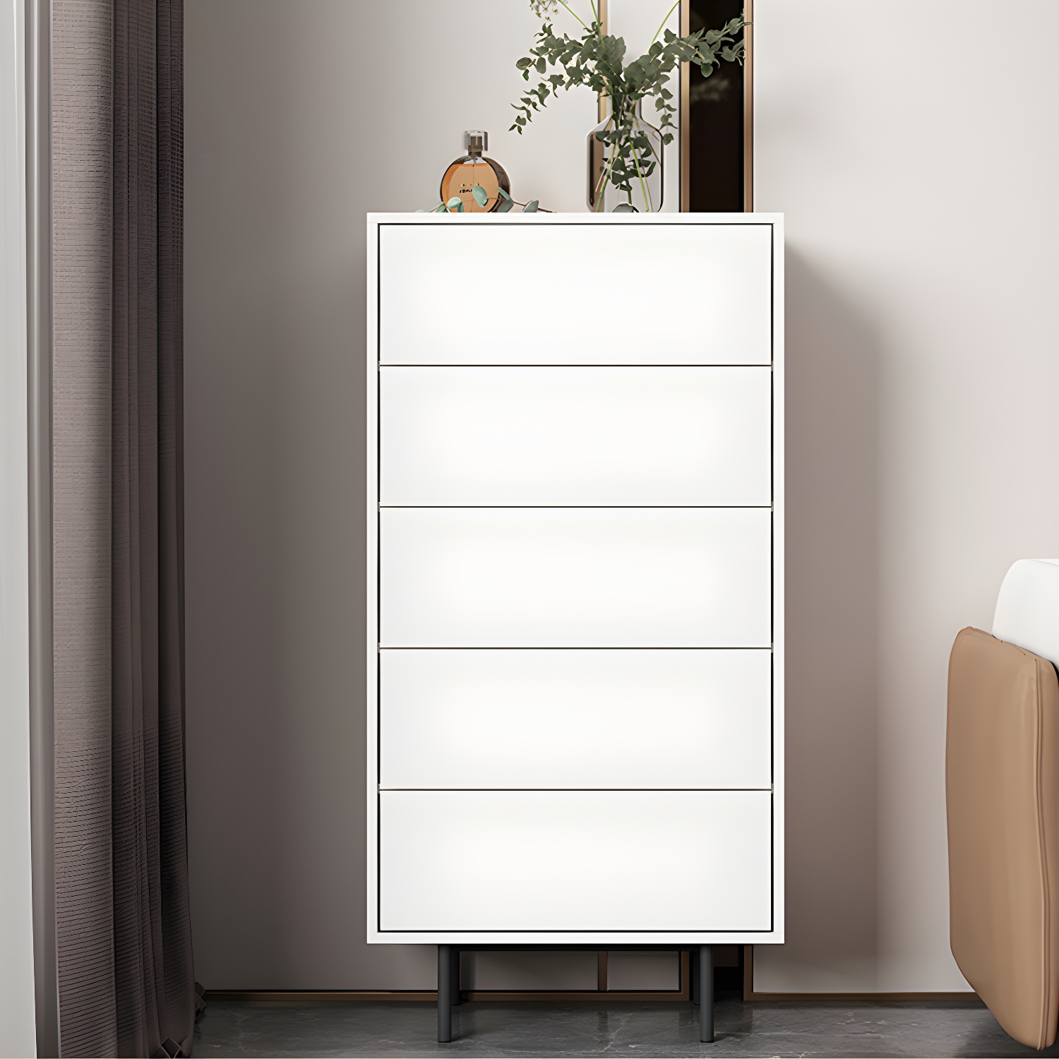 13.65-inch W Modern Storage Chest Dresser Manufactured Wood Storage Chest - image 6