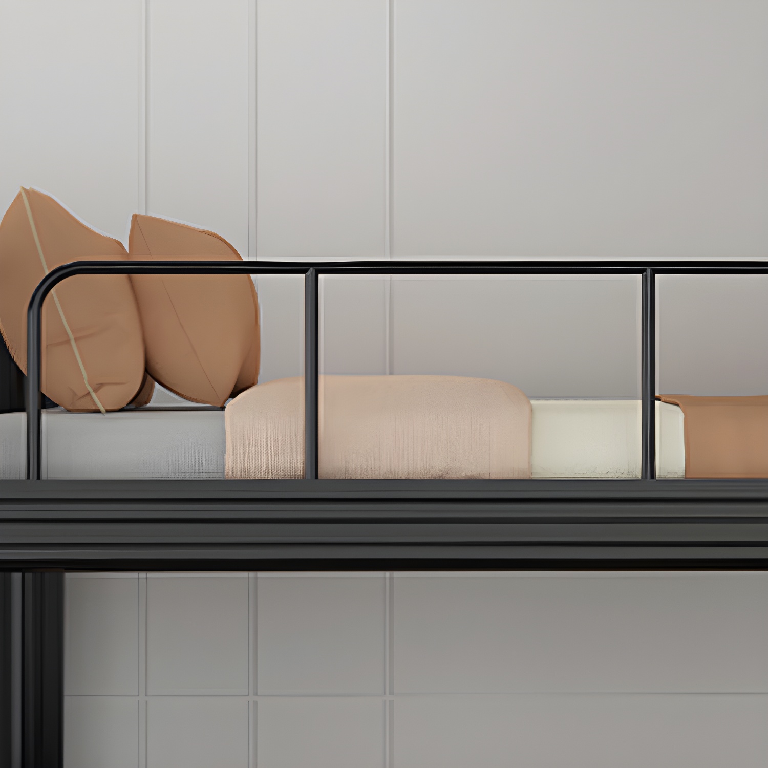 Sleek Iron Frame Modern Bed - Solid Construction and Clean Design for a Restful Sleep - image 10