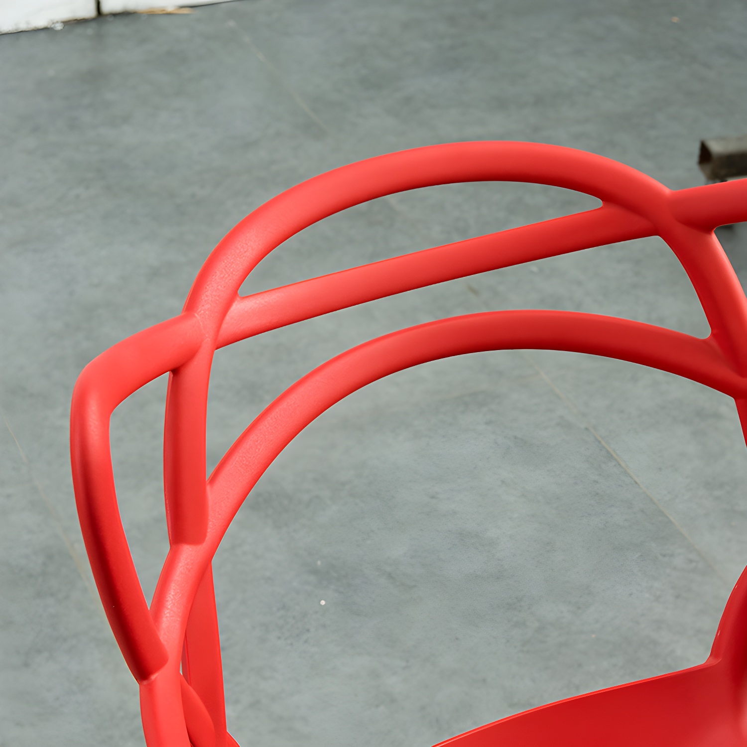 Open Back Dining Arm Chair Modern Indoor-Outdoor Plastic Chair - image 14