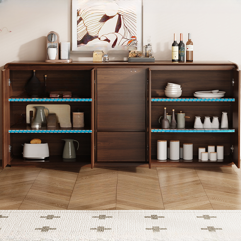 Narrow/Standard/Wide Auburn Sideboard with Lumber Adjustable Shelf, Locker, 3 Drawers and 4 Doors/2 Doors/Single Door - image 3