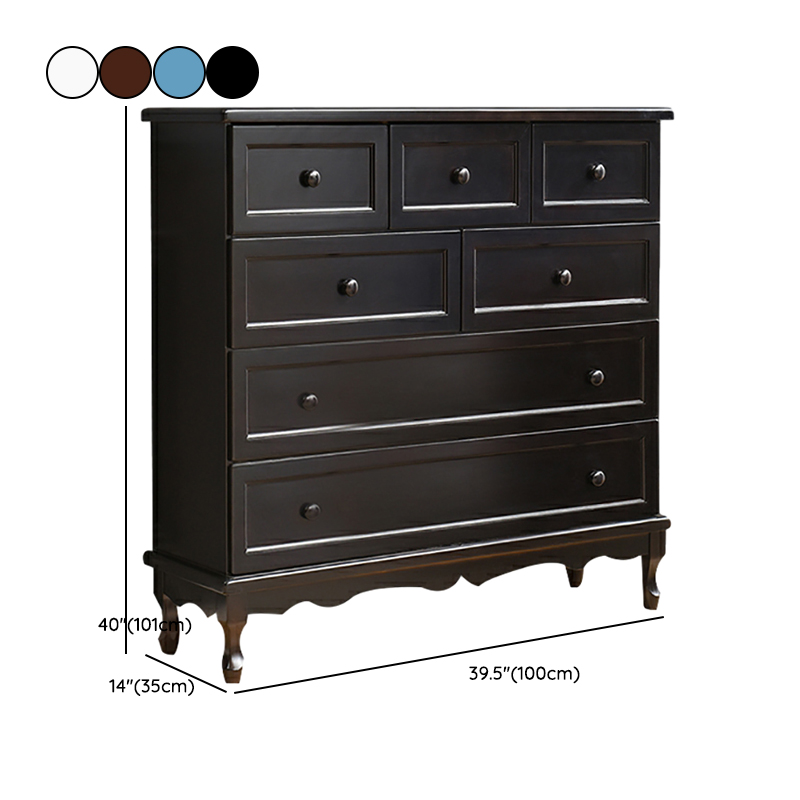 Solid Wood Countertop Storage Chest Traditional Style with Drawers - image 21