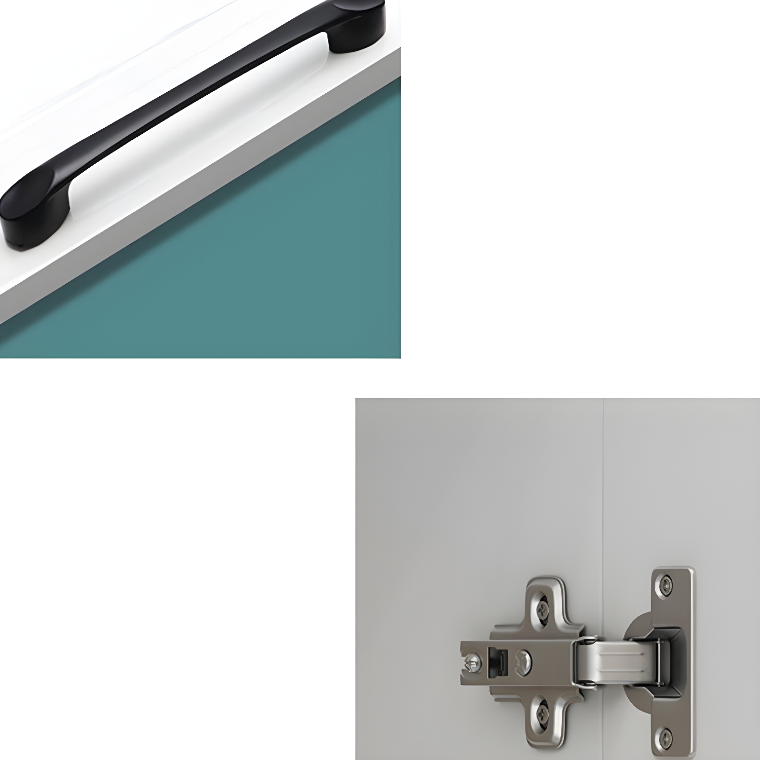 Modern White Wood Wardrobe Armoire with Clothing Rod and Sliding Cabinet Doors - image 7