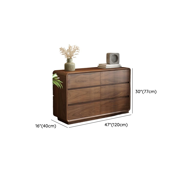 Cocoa Simplistic Natural Wood Double Dresser/Lingerie Chest with 6/9/5 Drawers in Horizontal/Vertical Orientation - image 12