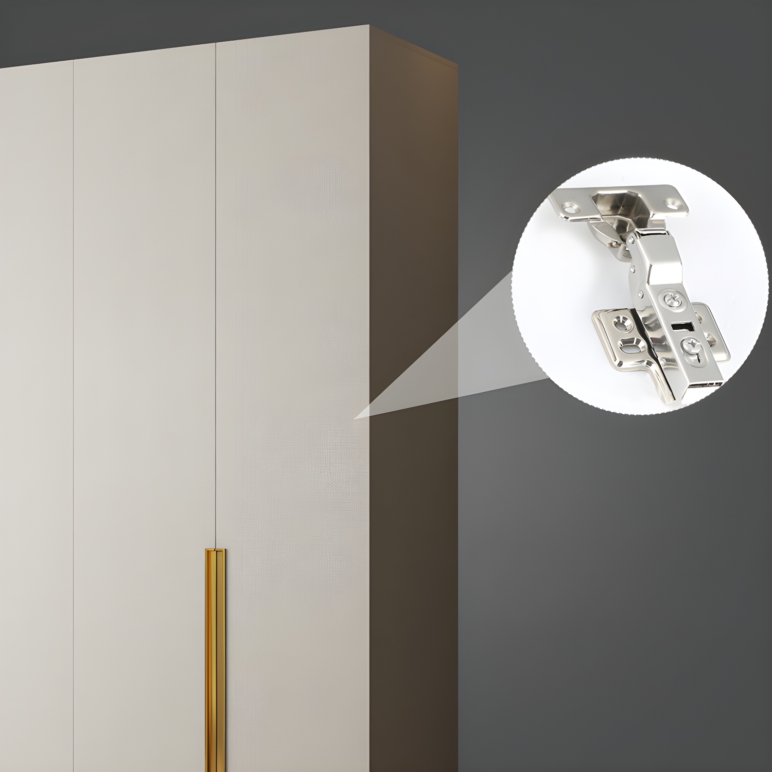 Modern White Wood Armoire with Drawers, Clothing Rod, and Shelves - image 6