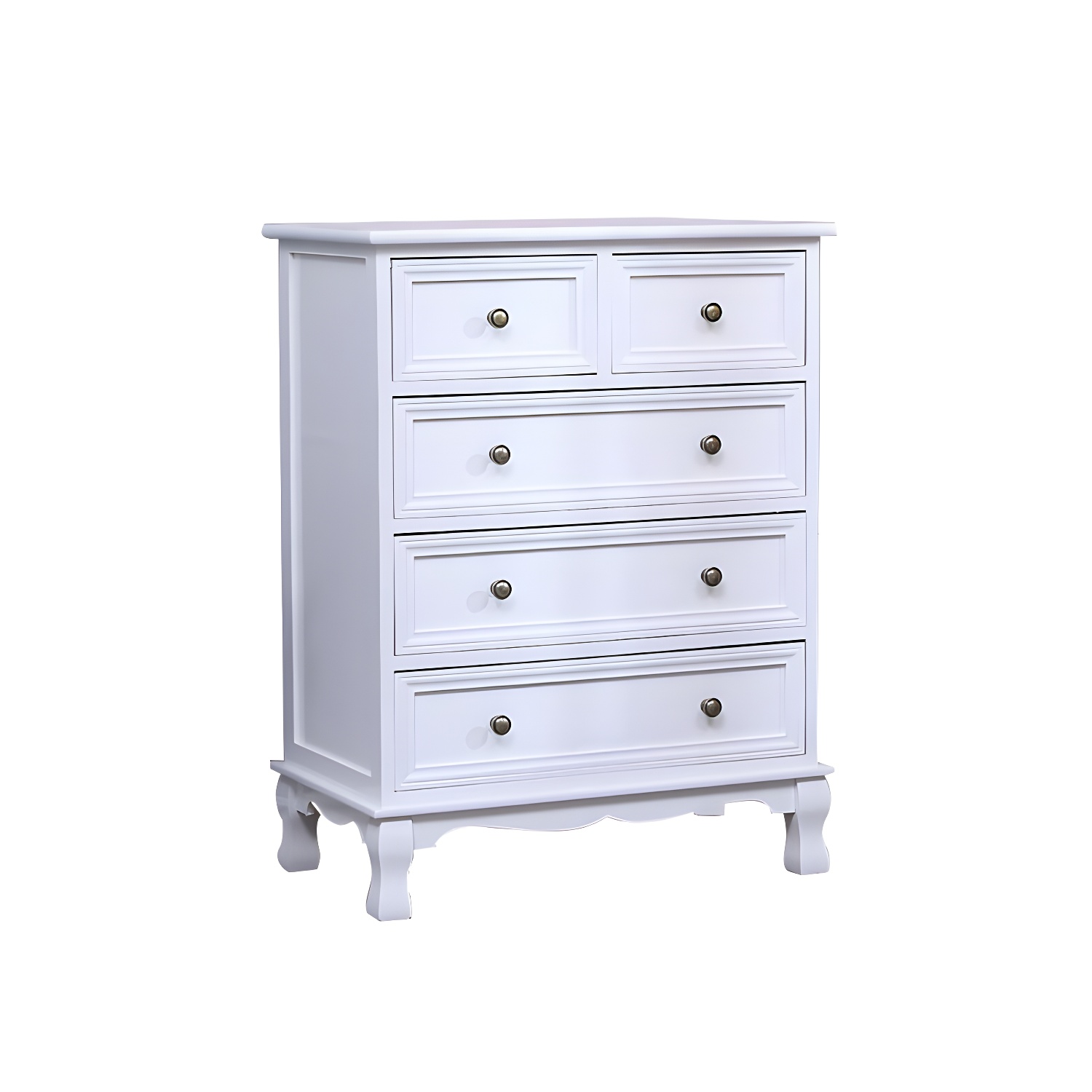 Vintage Solid Wood Dresser 14" W Vertical Storage Chest with Drawers - image 5