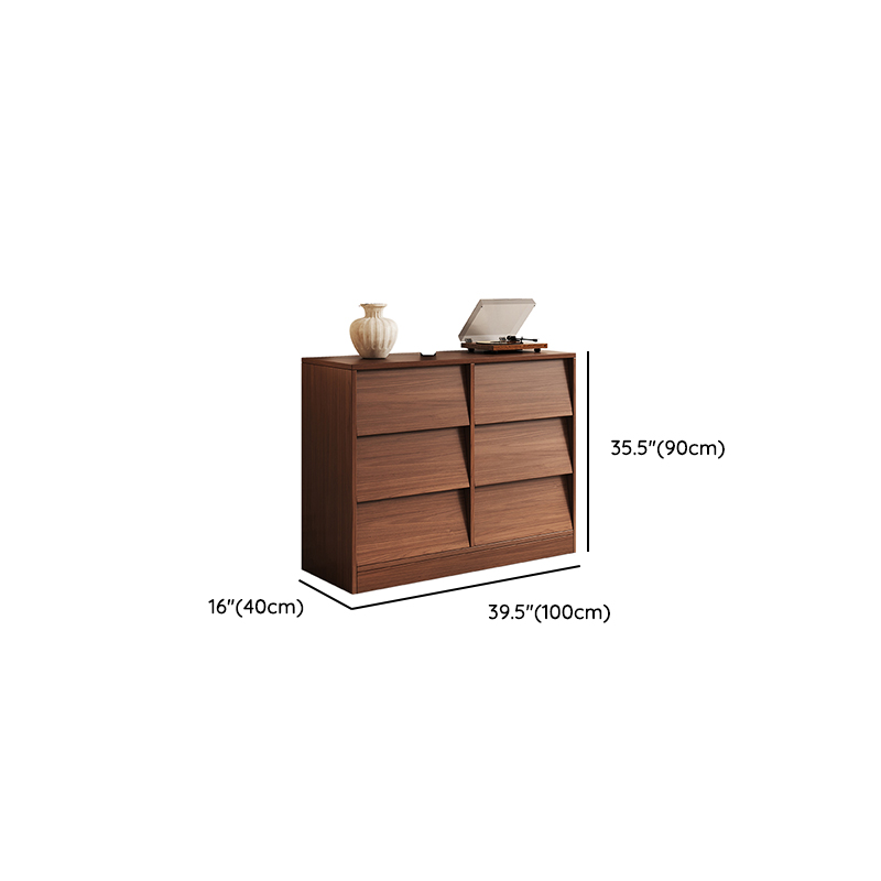 Cocoa Casual Natural Wood Console Dresser/Bachelor Chest with 9/6/3 Drawers in Horizontal/Vertical Orientation - image 16