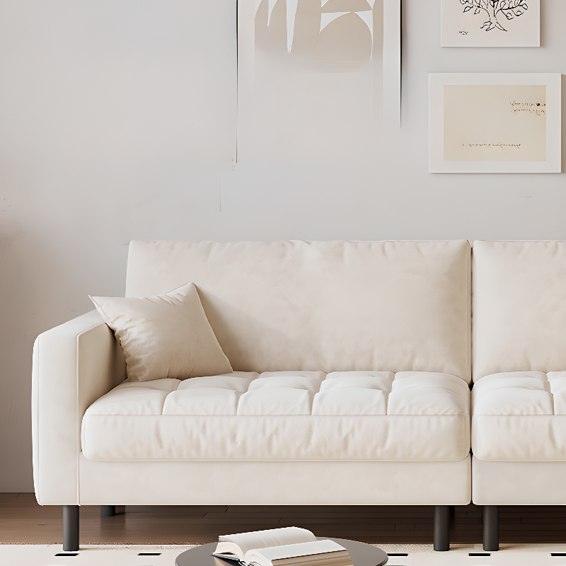 Tear Resistant Standard Sofa with Pu Upholstery in Grey/Light Green/Auburn - image 13