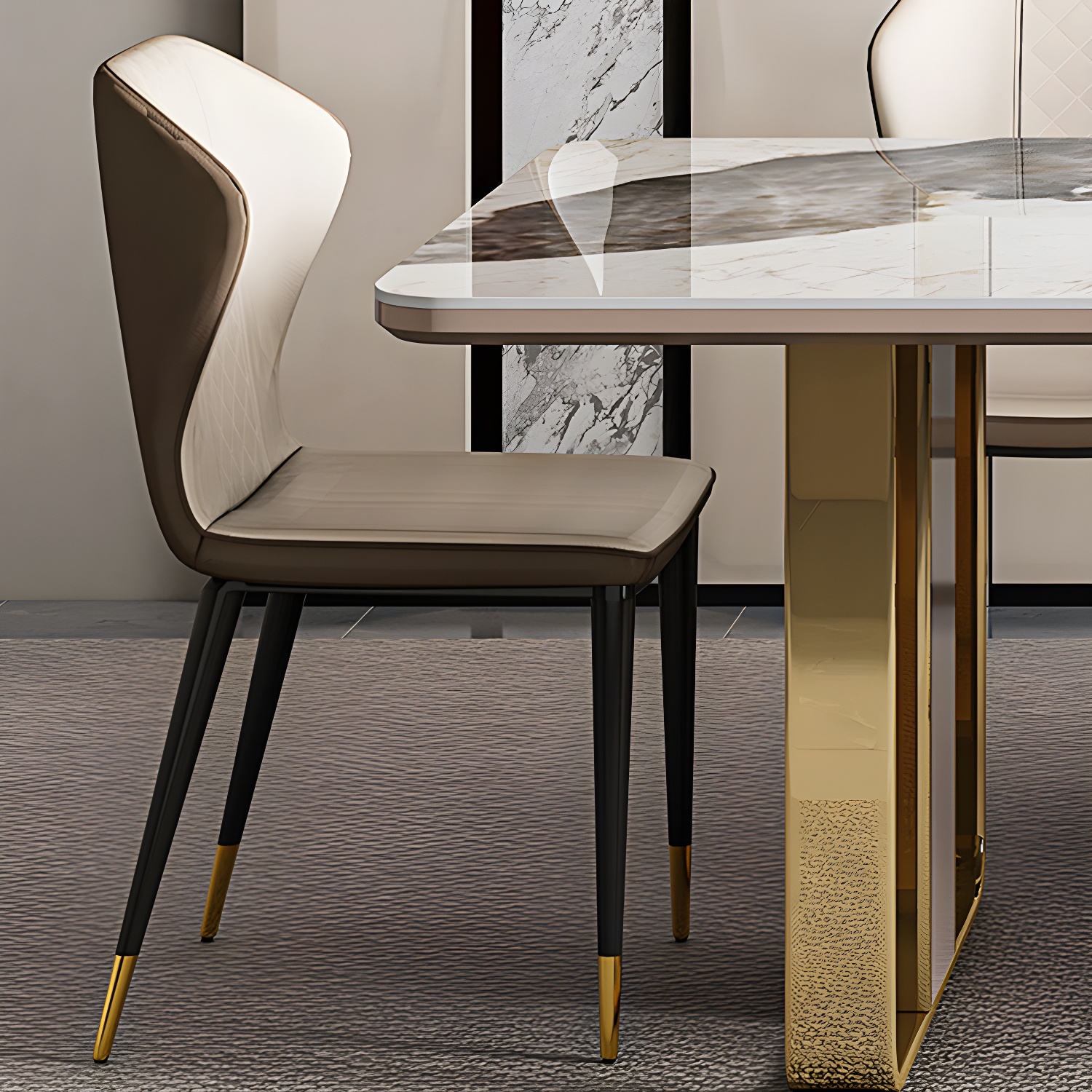 1/5/7/9 Piece Rectangle Shape Modern Style Dining Room Chair Set - image 8