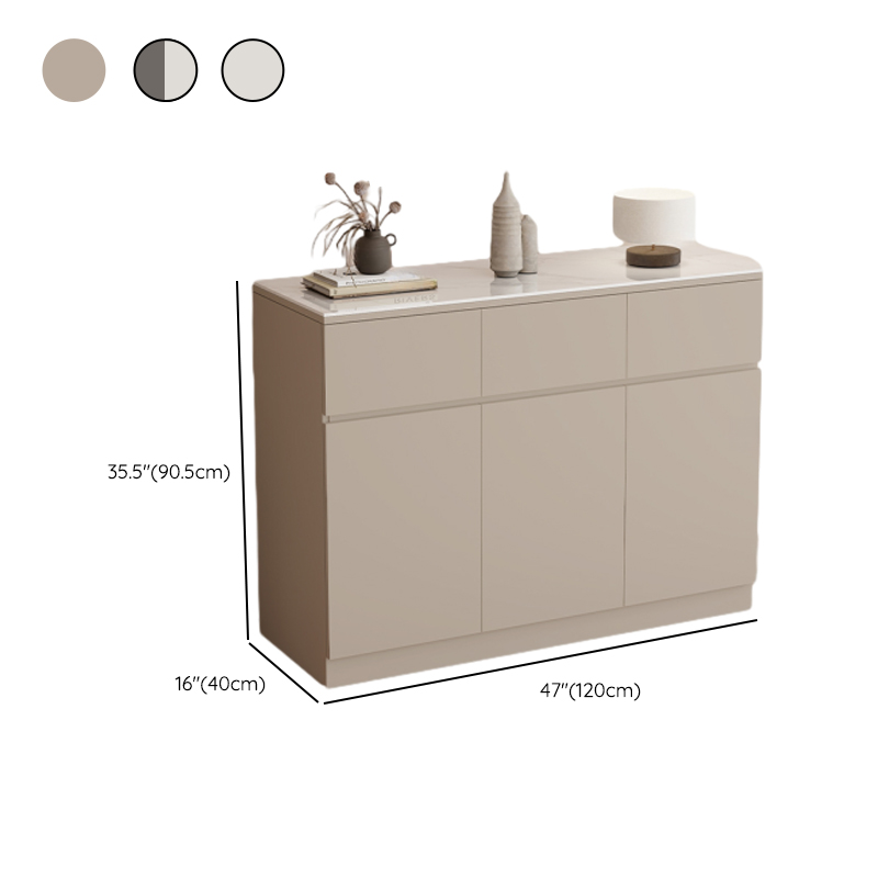 Sideboard with 4 Drawers/3 Drawers/2 Drawers, Narrow/Standard Size, Drawers Storage, Sintered Stone Countertop, Alterable Shelf, 4 Doors/3 Doors/2 Doors, and Tabletop - image 15