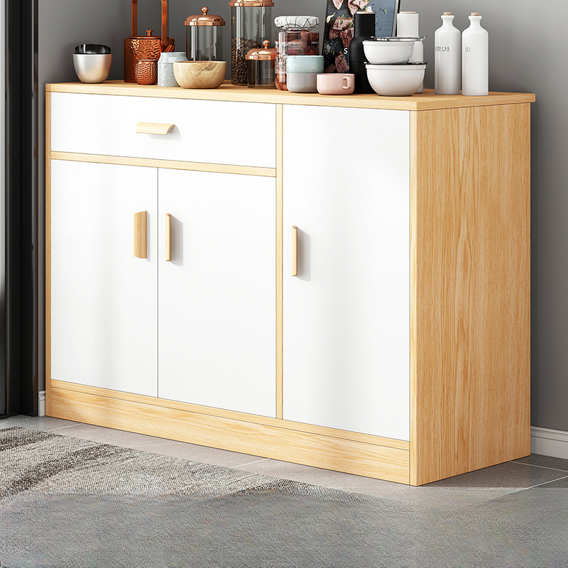 Trendy Narrow Kitchen Cabinet Base with Multiple Drawers and Doors, 2/3 Interior Shelves, Compartment Storage, and Lumber Countertop - image 9