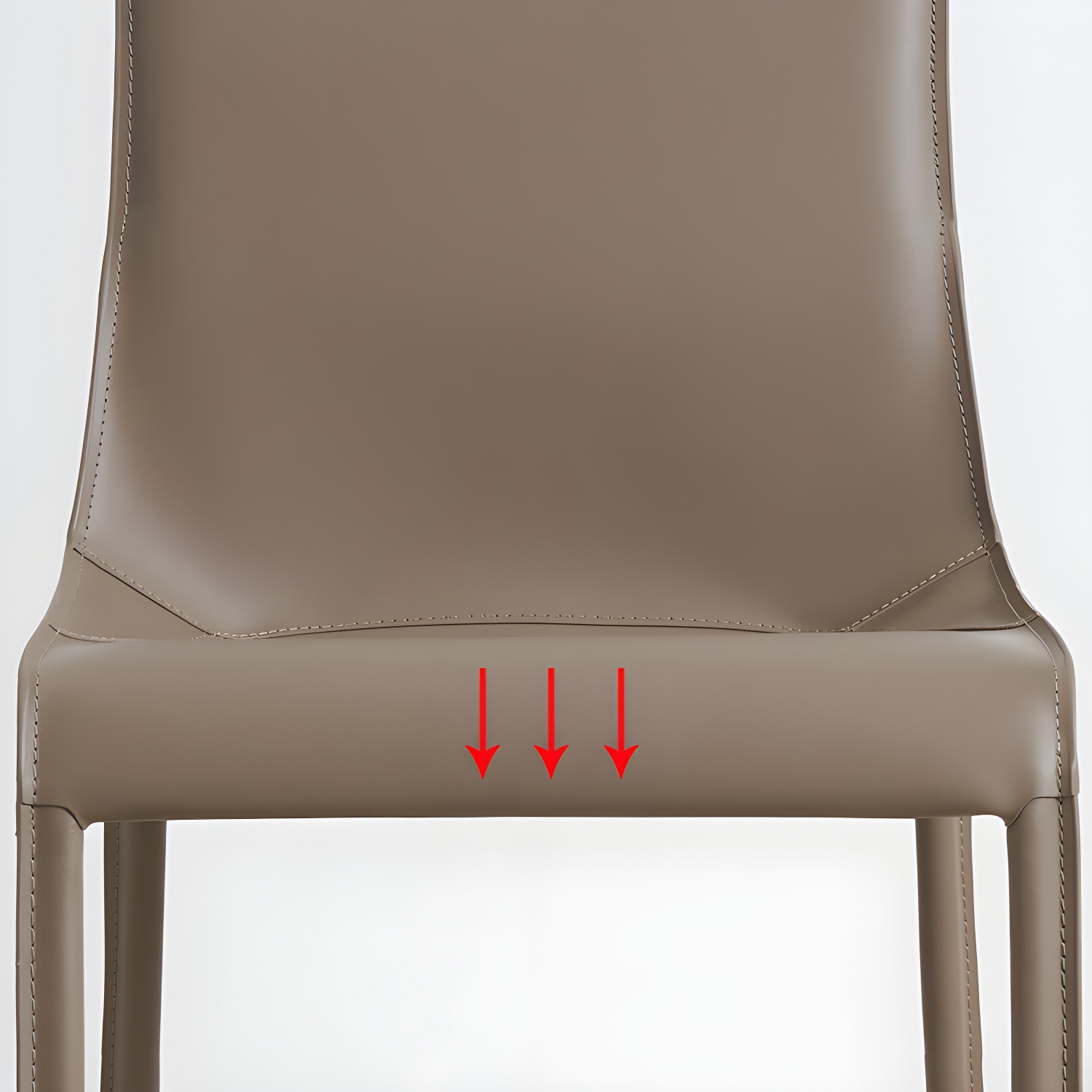 Designer Style Leather Dining Chair Matte Finish Parsons Dining Side Chair - image 14