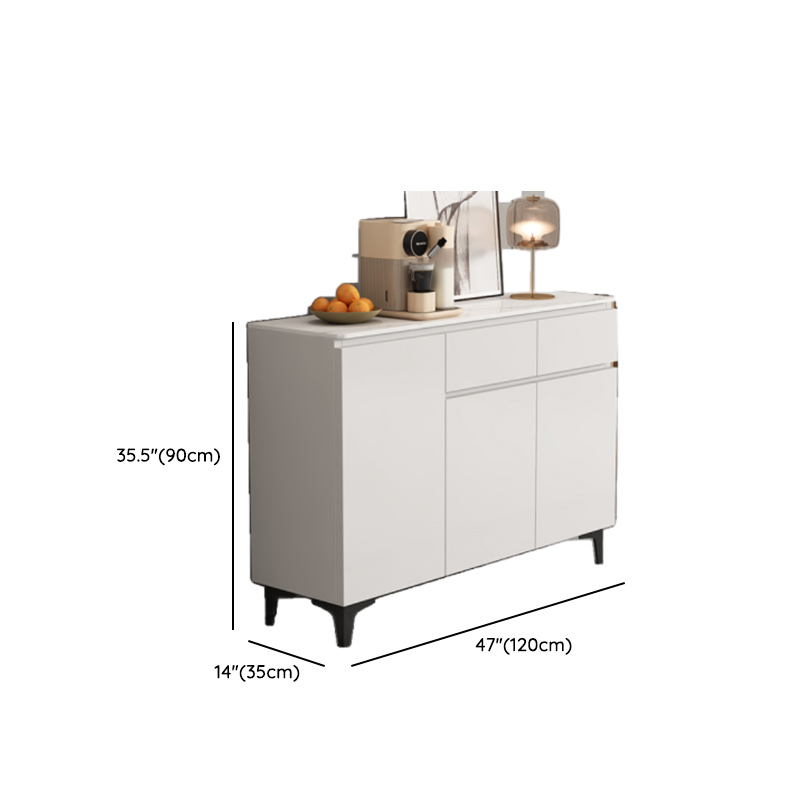 Modish Sideboard with 2 Drawers, 1 Shelf, Larder Storage, Sintered Stone Countertop, and 2/3 Doors - image 24