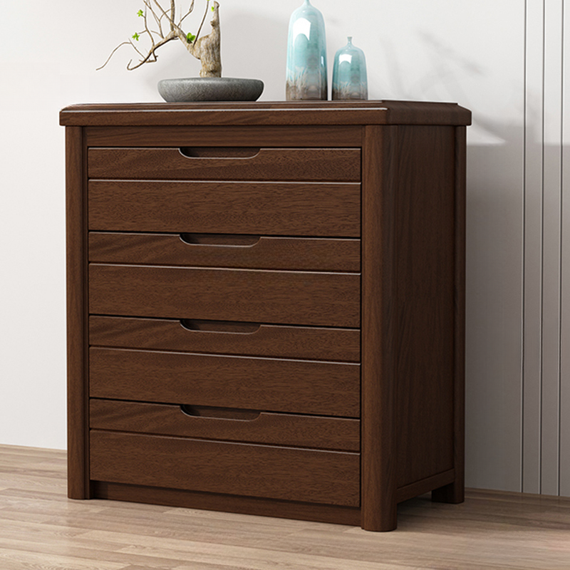 Trendy Walnut Wood Lingerie Chest/Double Dresser with 5/4/6 Drawers in Vertical/Horizontal Orientation