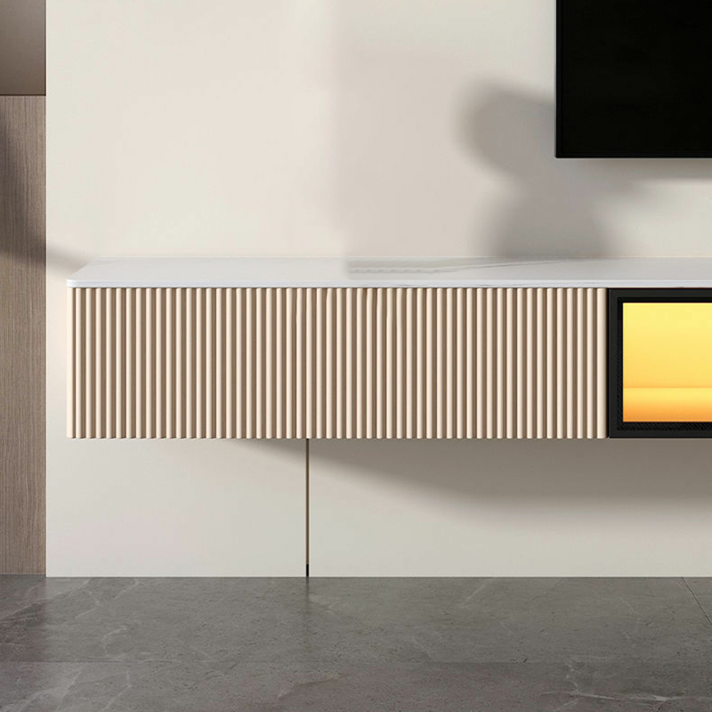 Modern Floating Stone TV Stand with 2 Drawers and 1 Cabinet - image 12