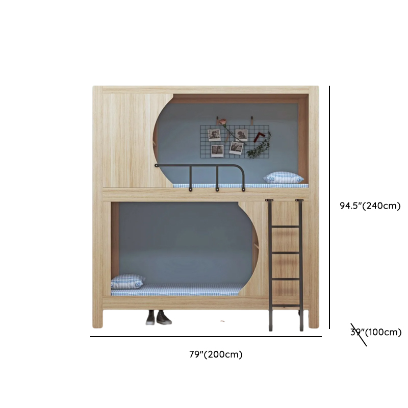 Minimalist High Bed Frame with Mattress and Guard Rail - image 13