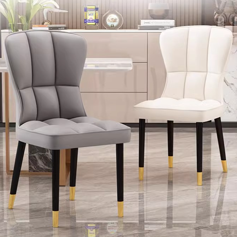 Casual/Lavish Side Chair with Wingbacked Upholstered Design and Steel Legs - image 8