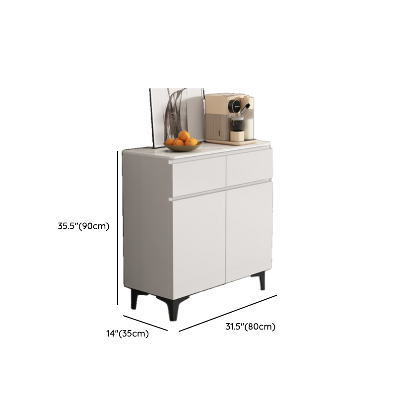 Modish Sideboard with 2 Drawers, 1 Shelf, Larder Storage, Sintered Stone Countertop, and 2/3 Doors - image 21