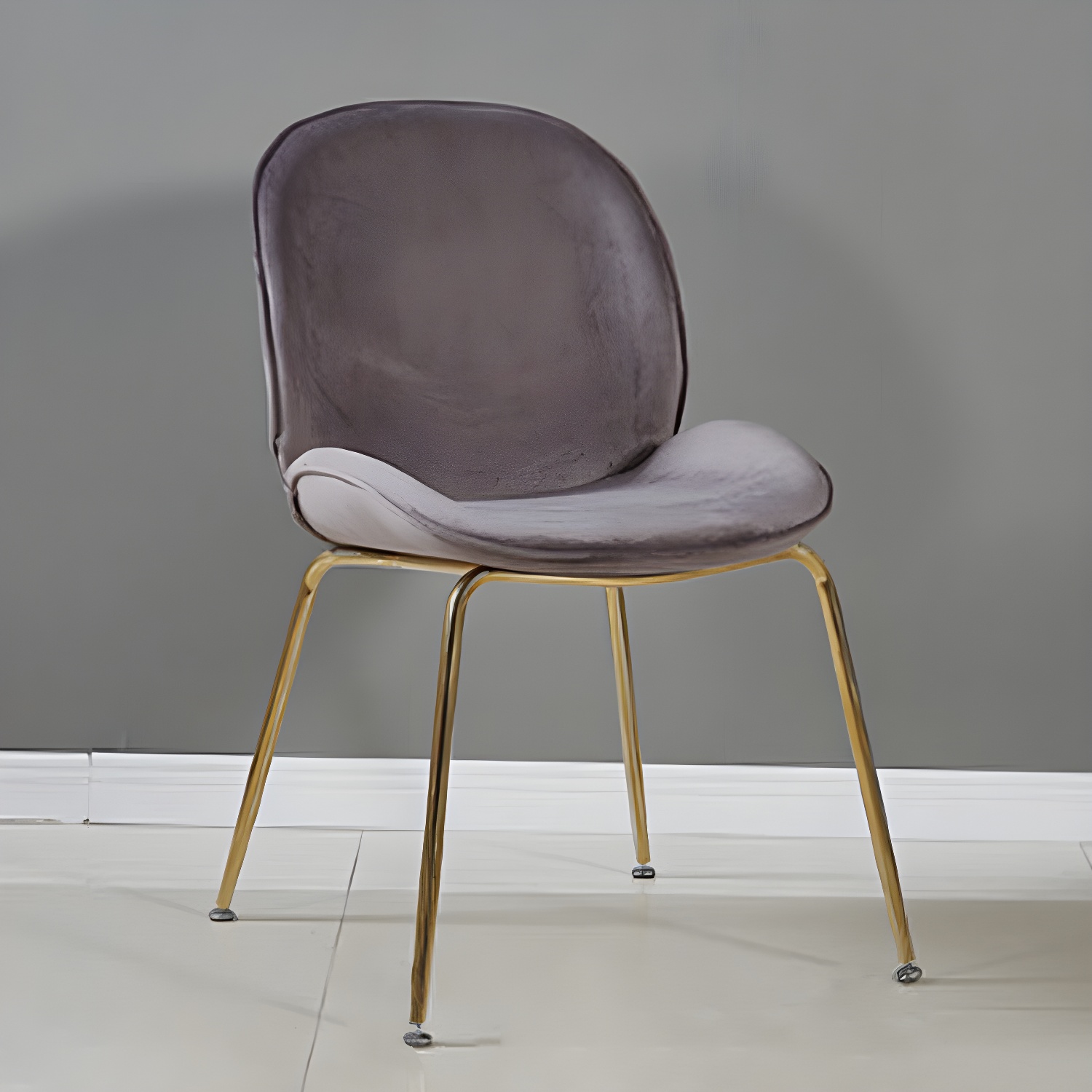 Metal Scandinavian Restaurant Side Chair Matte Finish Wingback Dining Chair - image 4