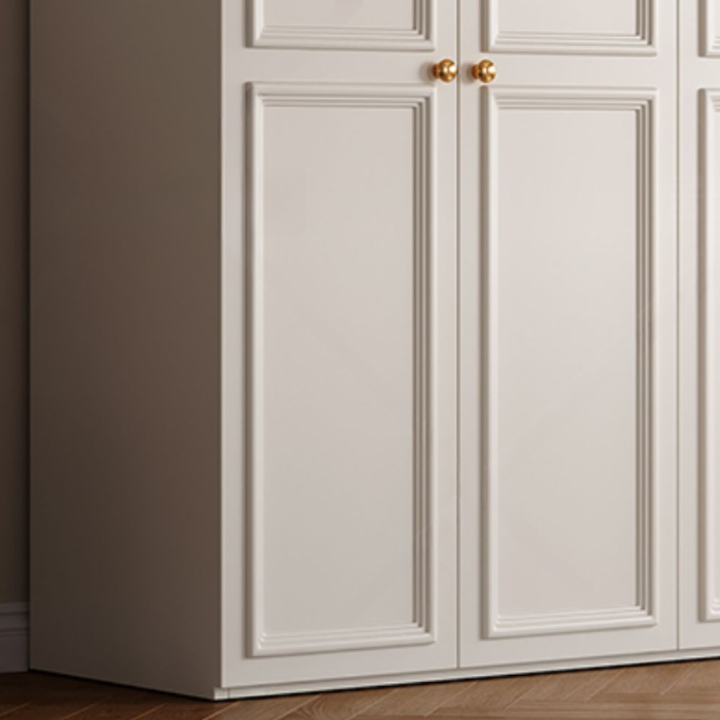 White Casual Wood Independent Armoire Cabinet with Soft Close Drawer, Soft Close Door, and Interior Shelves - image 3