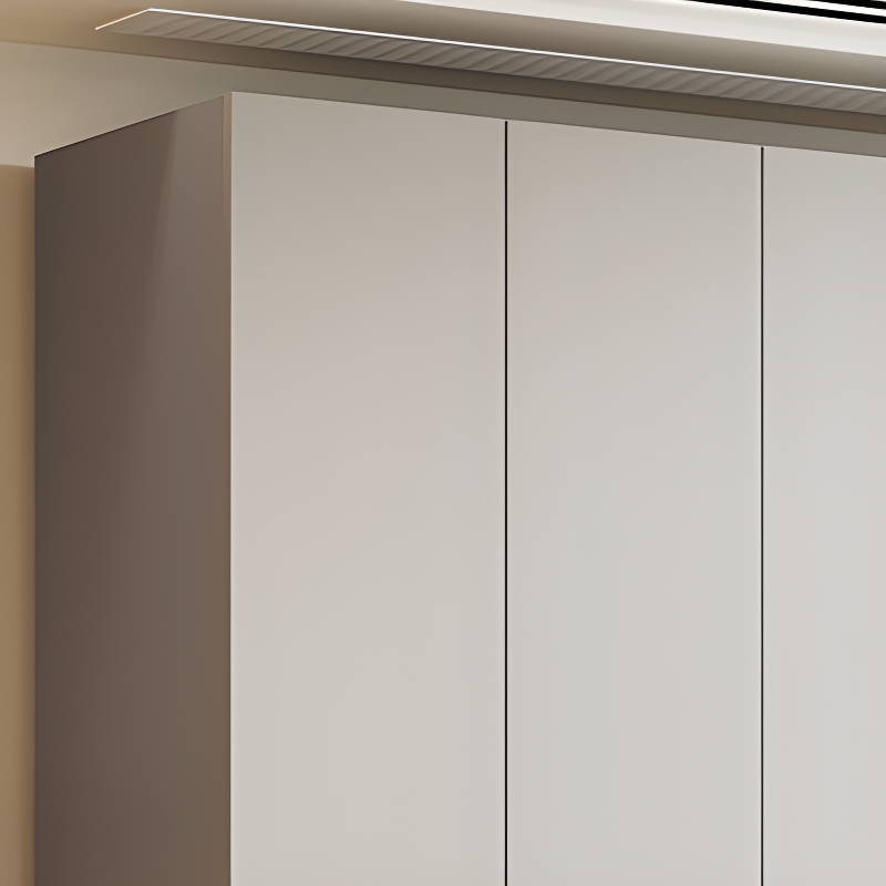 Cream Trendy Reclaimed Wood Wardrobe Armoire with Soft Close Drawer, Soft Close Door, Interior Shelves, and Clothing Rod - image 8