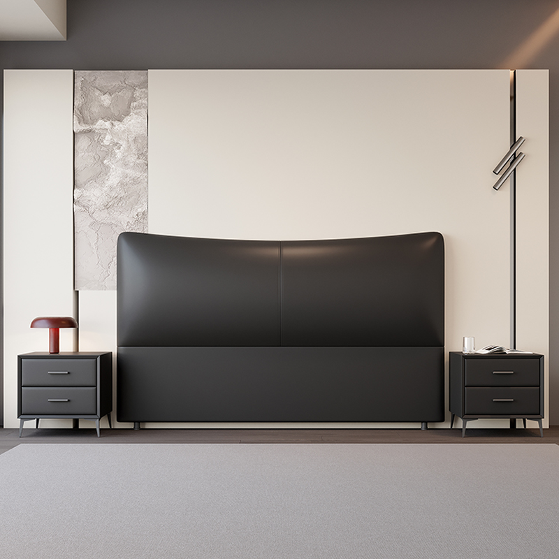 Modish Style Timber Panel Headboard with No Distressing, Rectangle Shape for Full/Twin XL/King Bed, Featuring Sponge Upholstery and Standard Height - image 8