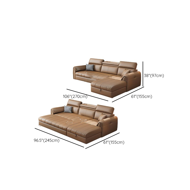 Coffee L-Shape/Straight Right Hand Facing/Horizontal Sofa Chaise/Convertible Sofa with Under-seat-storage for Seats 5/Seats 2/for 6 - image 19