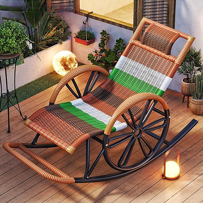 Simple Synthetic Rocking Chair with Scratch-tolerant Track Arm - image 11