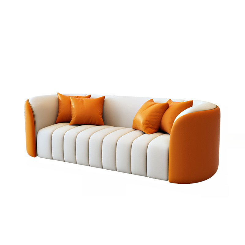 Trendy Grey/Ivory Solid Color 3-seater/for 2/1 Person Floor Sofa/Loveseat/Single Sofa with Tuxedo Arm for Sitting Room - image 11