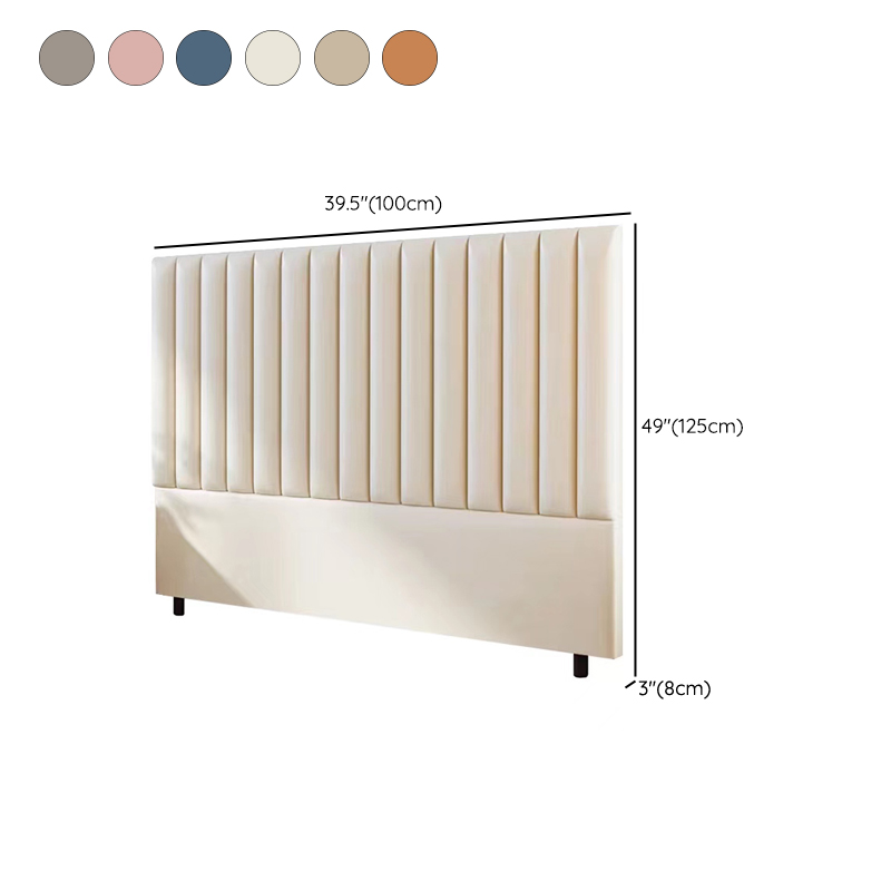Modern Upholstered Pine Headboard with Leather Upholstery and Wood Legs - image 16