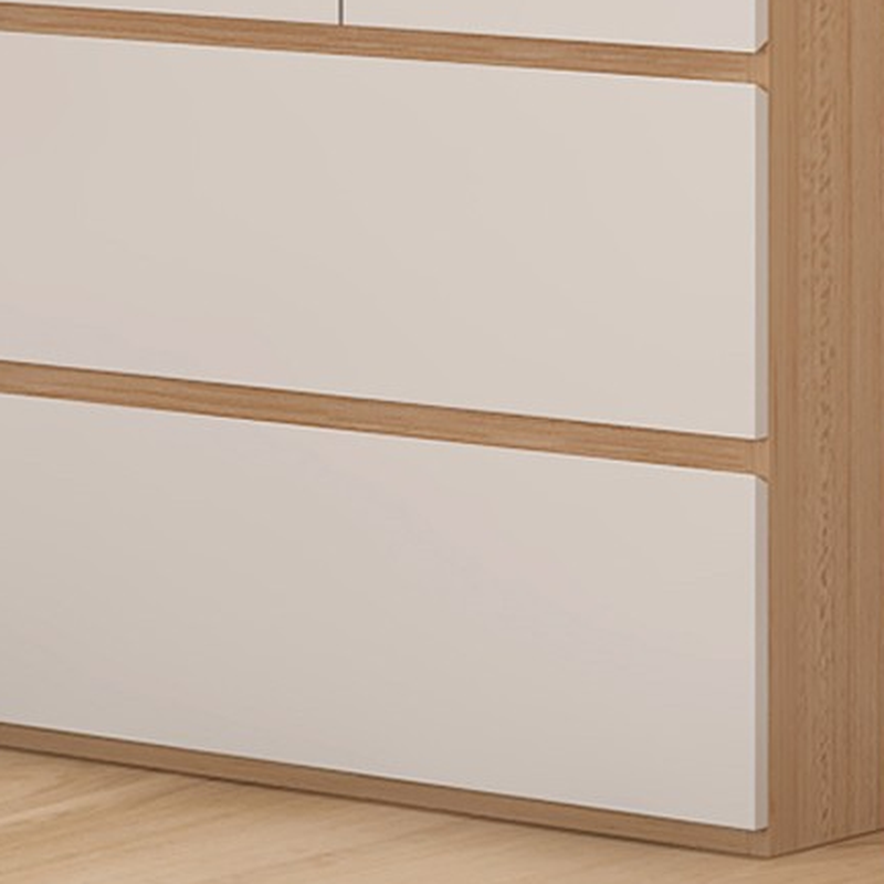 White Manufactured Wood Independent Cabinet Armoire with Soft Close Drawer, Soft Close Door, Interior Shelves, and Nook - image 7